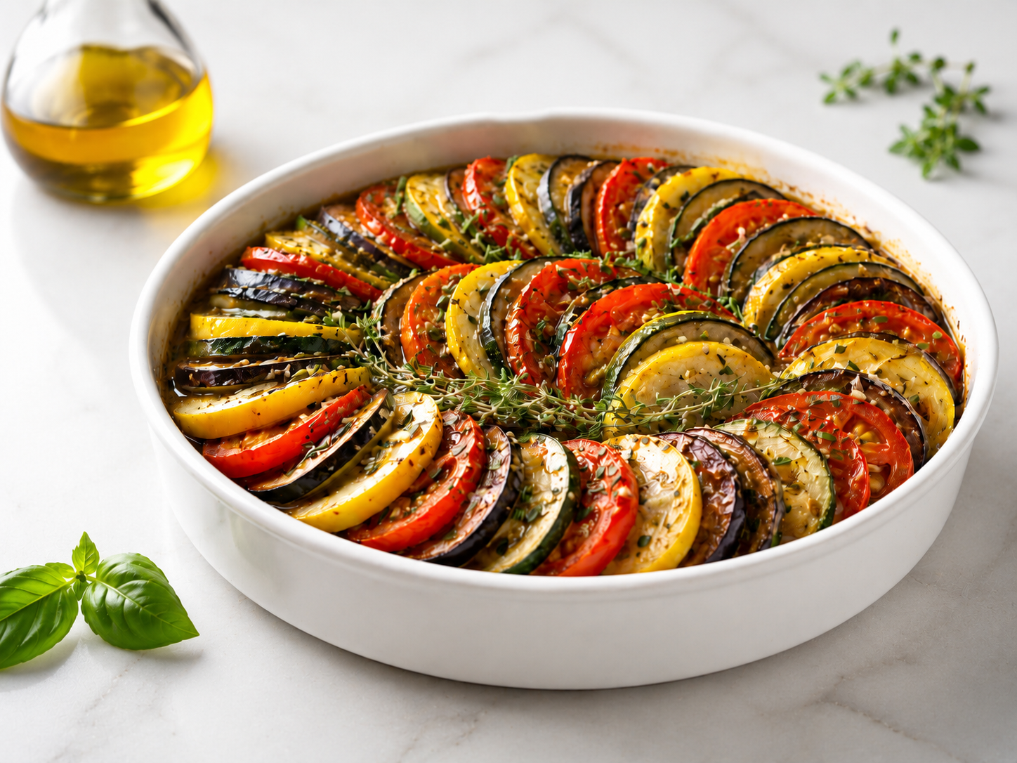 Tian de légumes de Provence recette d’été au Luc - Murielle BREL
