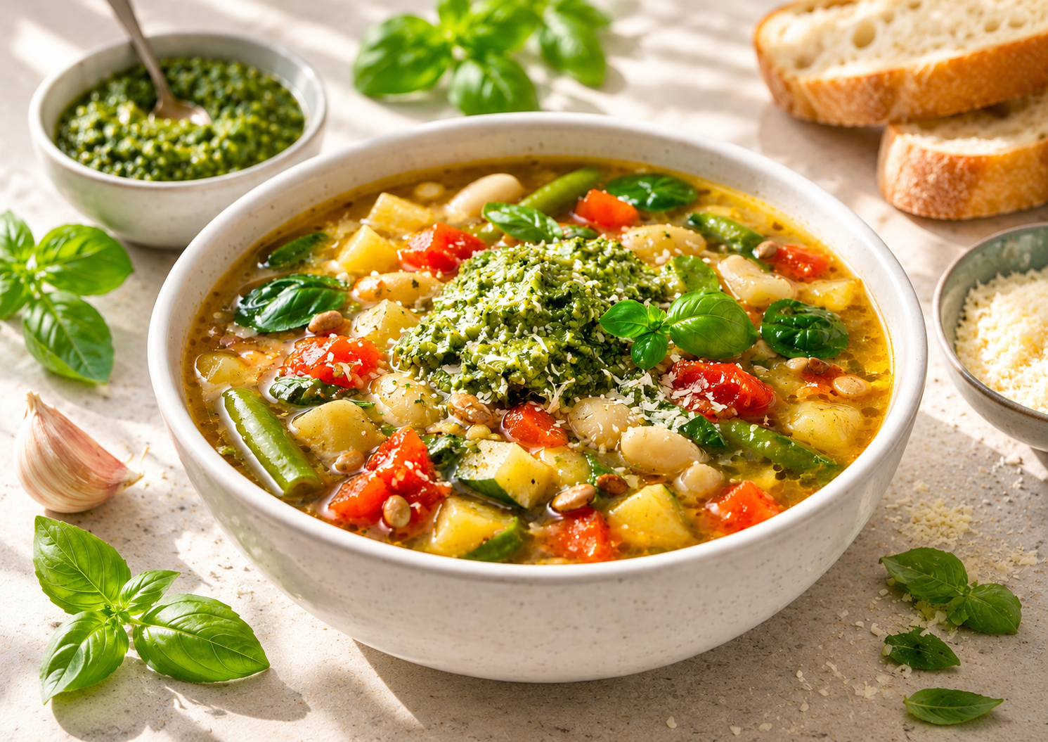 Soupe au pistou varoise aux légumes d’été - recette de saison du Var