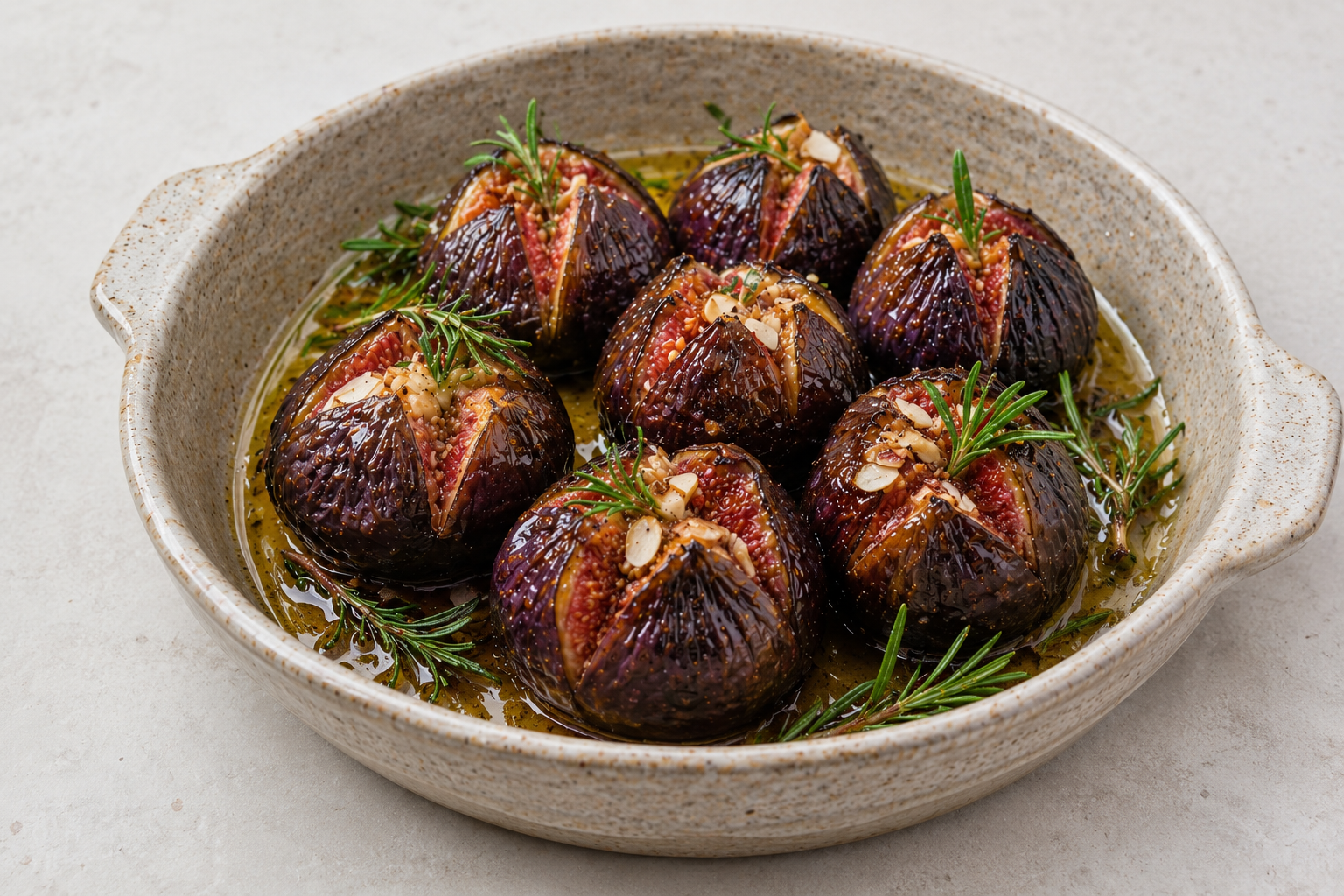 Figues rôties au miel et au romarin, recette de saison dans le Var