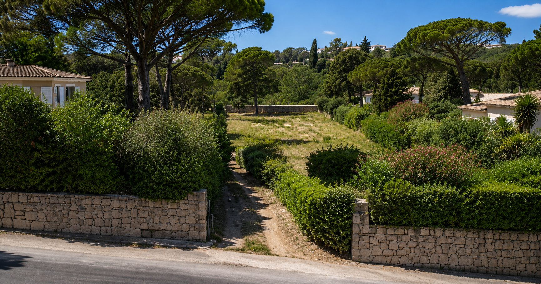 Terrain enclavé dans le Var nécessitant un droit de passage sur une propriété voisine