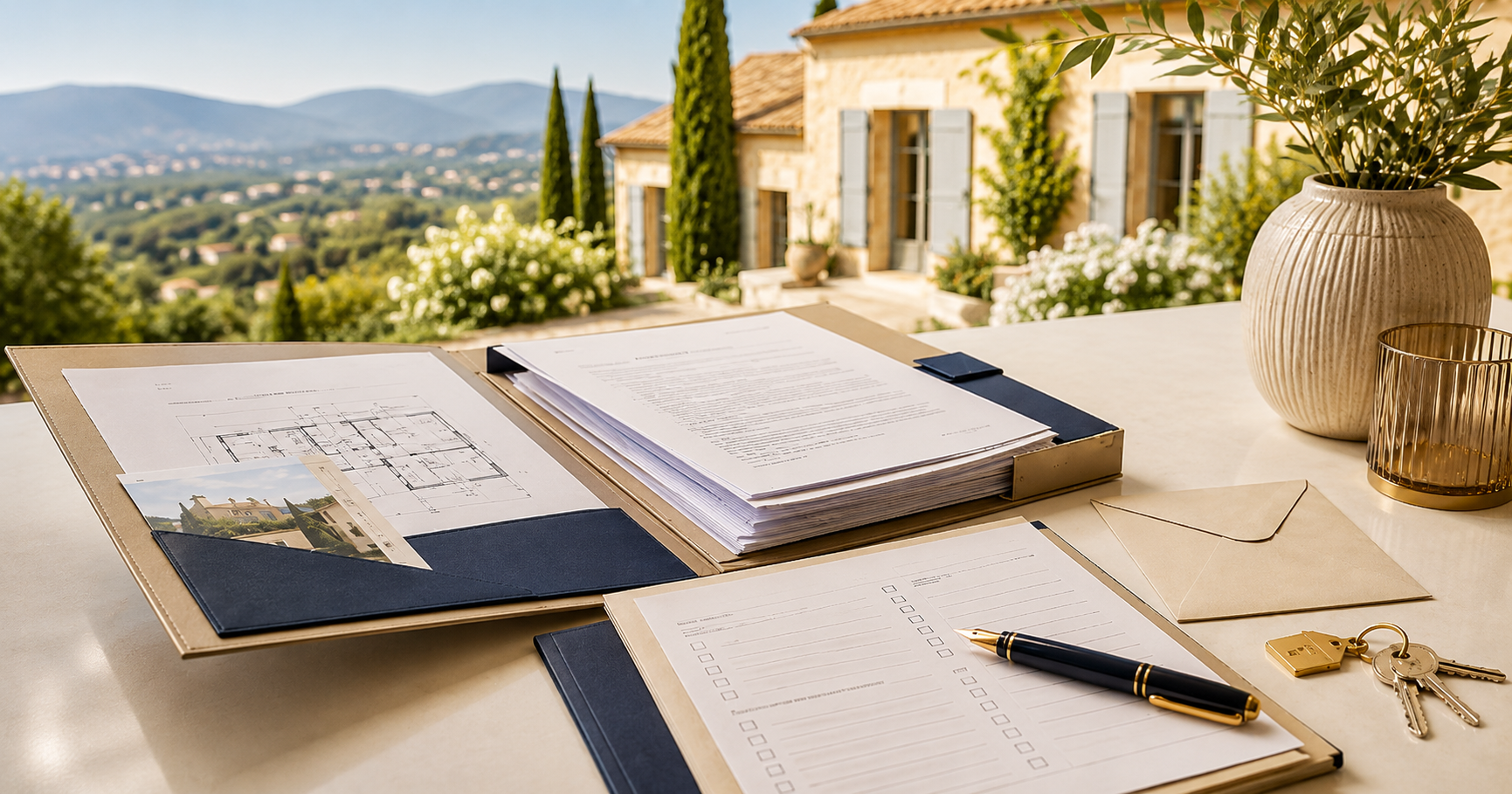 Documents à préparer pour vendre une maison à Le Luc : dossier immobilier, plans et clés